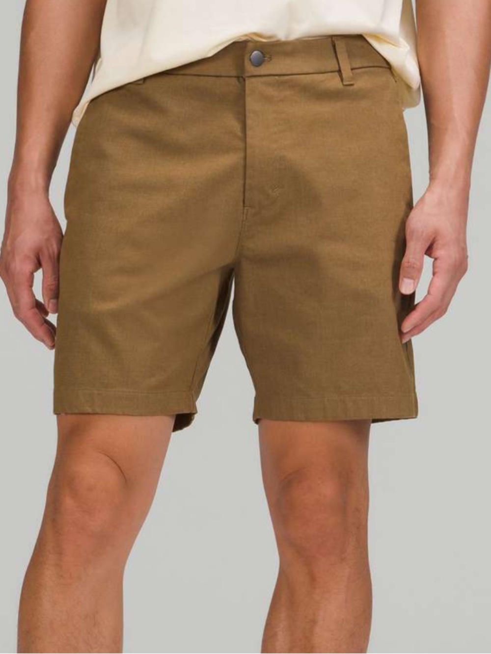 Lululemon Commission Classic Fit Short 7" Oxford Artifact Tan Brown Mens Size 31